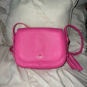 Kate Spade Pink Pebbled Cross Body Purse